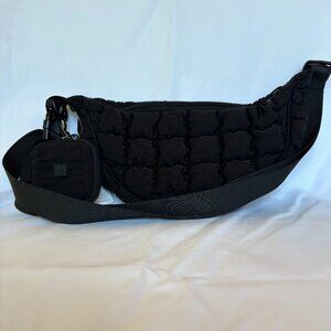 NEW: Quilted Nylon Crossbody Puffer bag with detachable zipper pouch